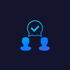 agreement, consent vector icon