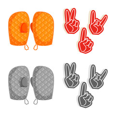 Isolated object of silhouette and safety logo. Collection of silhouette and comfort stock vector illustration.