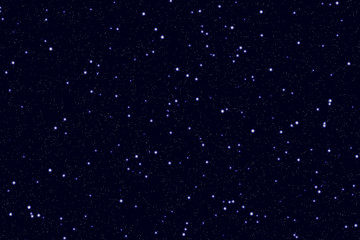 Blue dark night sky with many stars. Space background.