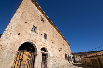 Medieval architecture Maestrazgo county Teruel Aragon Spain