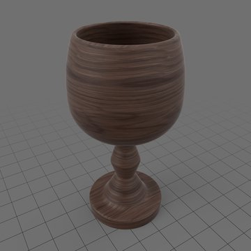 Wooden goblet