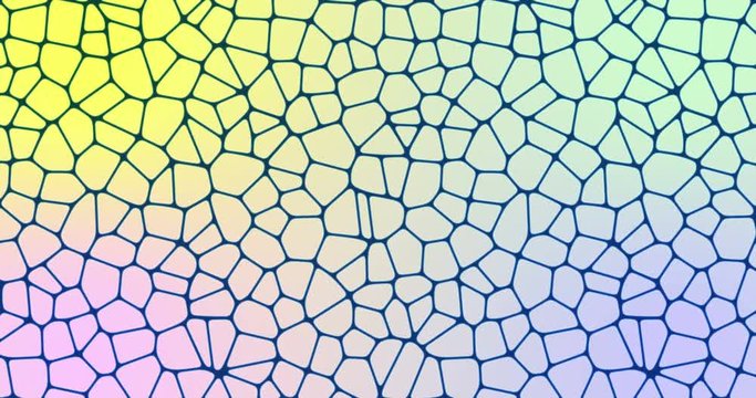 cellular pattern voronoi style with zoom and gradient modification. abstract pattern organic and multicells system. Footage for background animation with gradient