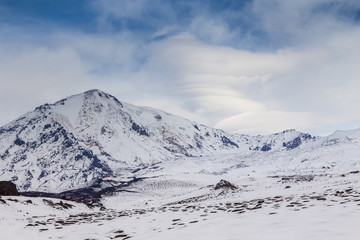 Volcanic massive, one of the volcanic complex on the Kamchatka, Russia.