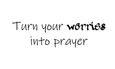 Biblical Phrase, typography for print or use as poster, card, flyer or T shirt