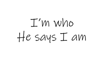 Biblical Phrase, typography for print or use as poster, card, flyer or T shirt