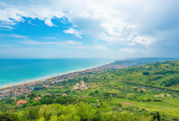 Silvi (Italy) - A small hilltop village with views of the Adriatic Sea, in the province of Teramo,...