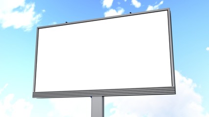 Fototapeta premium Blank billboard in the city 3d rendering