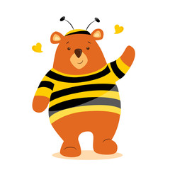 bear in a bee costume