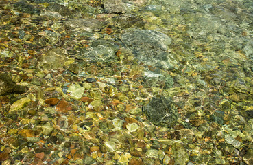 unfocused fuzzy stone sea bottom background 