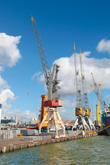 Rotterdam port, the biggerst port in the Europe