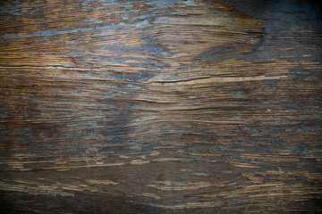 Fototapeta premium Dark Horizontal Stained Old Wood
