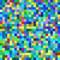 Colorful seamless pixel pattern