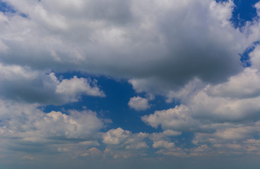 Beautiful clouds on a blue sky background