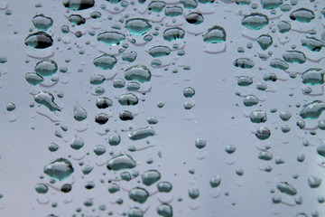 Water Drops on Car Window