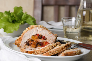 turkey stuffed with dried fruit