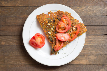 Healthy unbaked food concept.