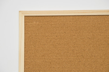 Blank cork board mock up with cork-board texture background 