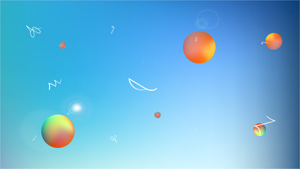 Creative abstract space background picture color.