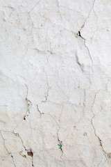 Old Weathered White Painted House of the Mud Wall