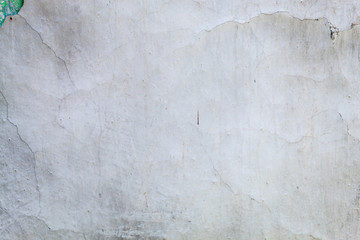 Old Weathered White Painted House of the Mud Wall
