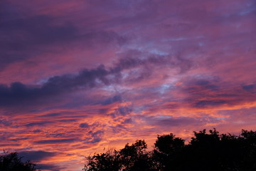 sunset red