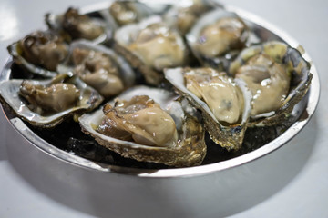 Fresh opened oyster.