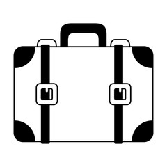 suitcase travel on white background