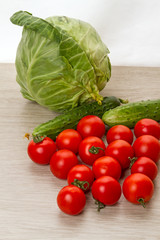 Fresh vegetables on the table