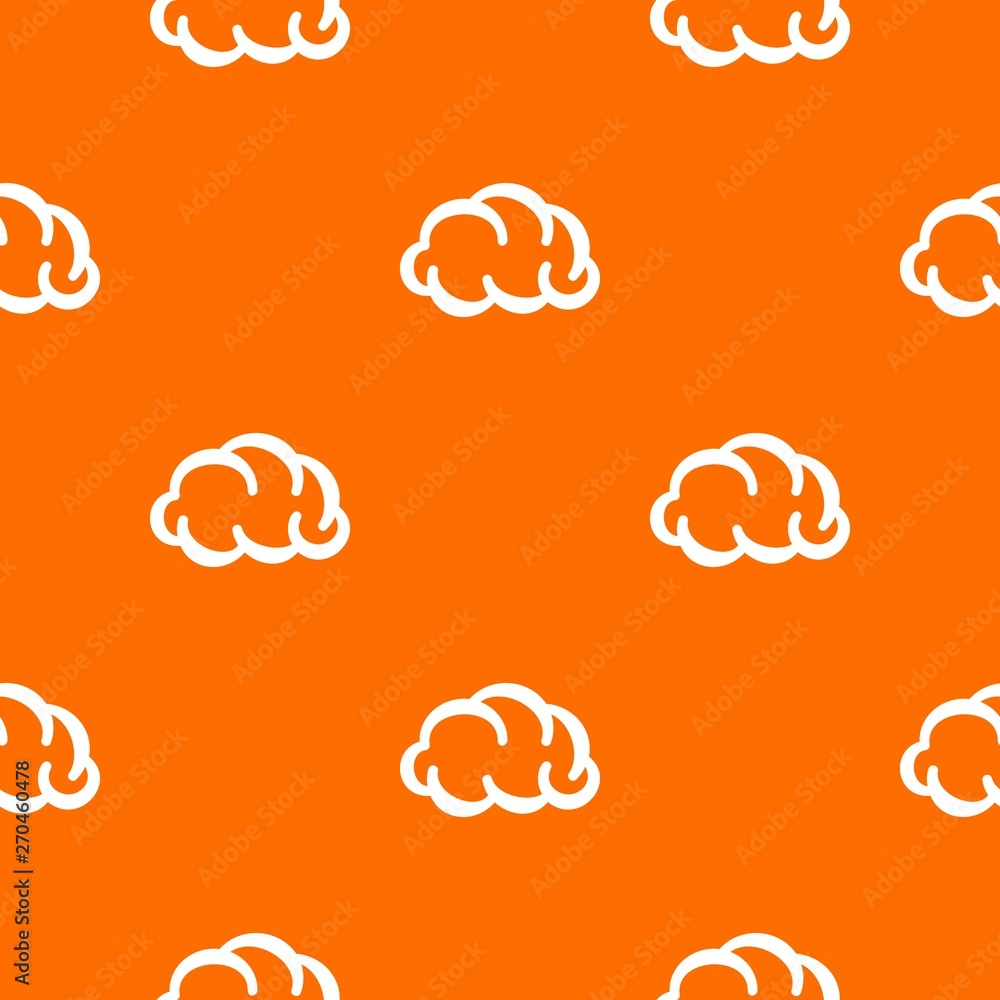 Poster communication cloud pattern vector orange for any web design best