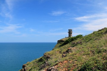 Lighthouse on the mountain near Bolata beach (Bulgaria)
