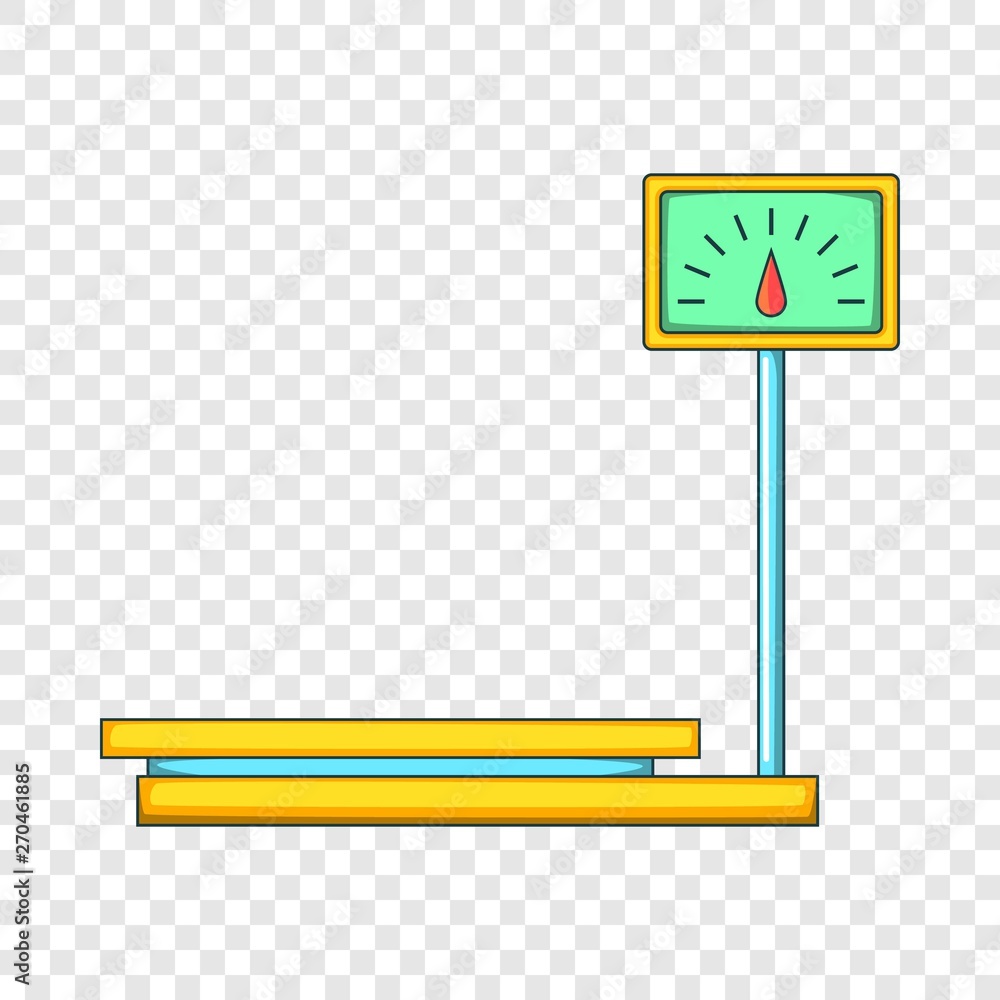 Wall mural Electronic market scale icon. Cartoon illustration of market scale vector icon for web design