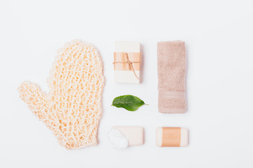 Set of natural bath cosmetics