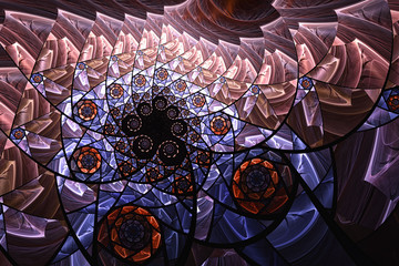 3d abstract computer generated fractal design.Fractal is never-ending pattern.Fractals are infinitely complex patterns that are self-similar across different scales.