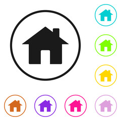 Home icon. House vector icon