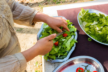 natural and organic salad products, ready to eat
