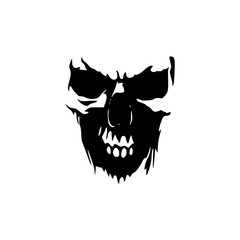 Skull Doodle vector.