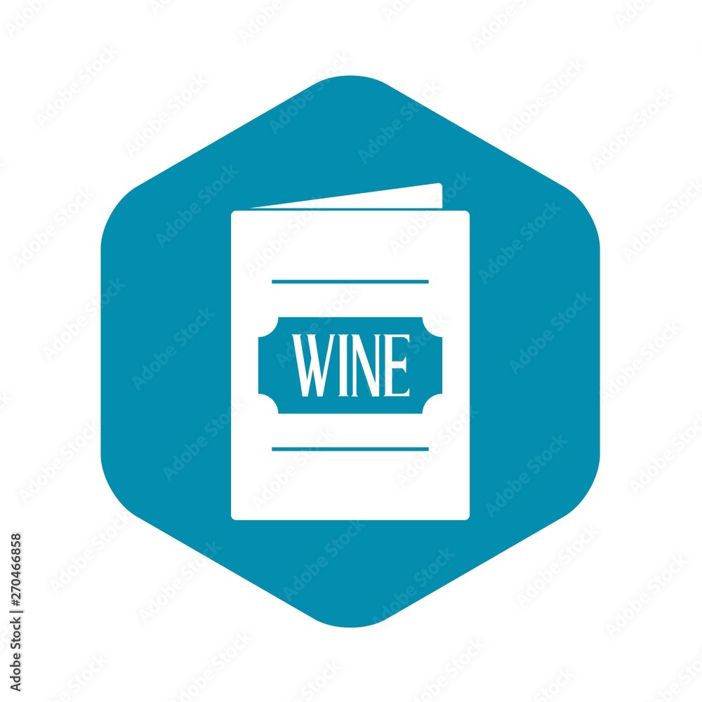 Poster Wine list icon. Simple illustration of wine list vector icon for web