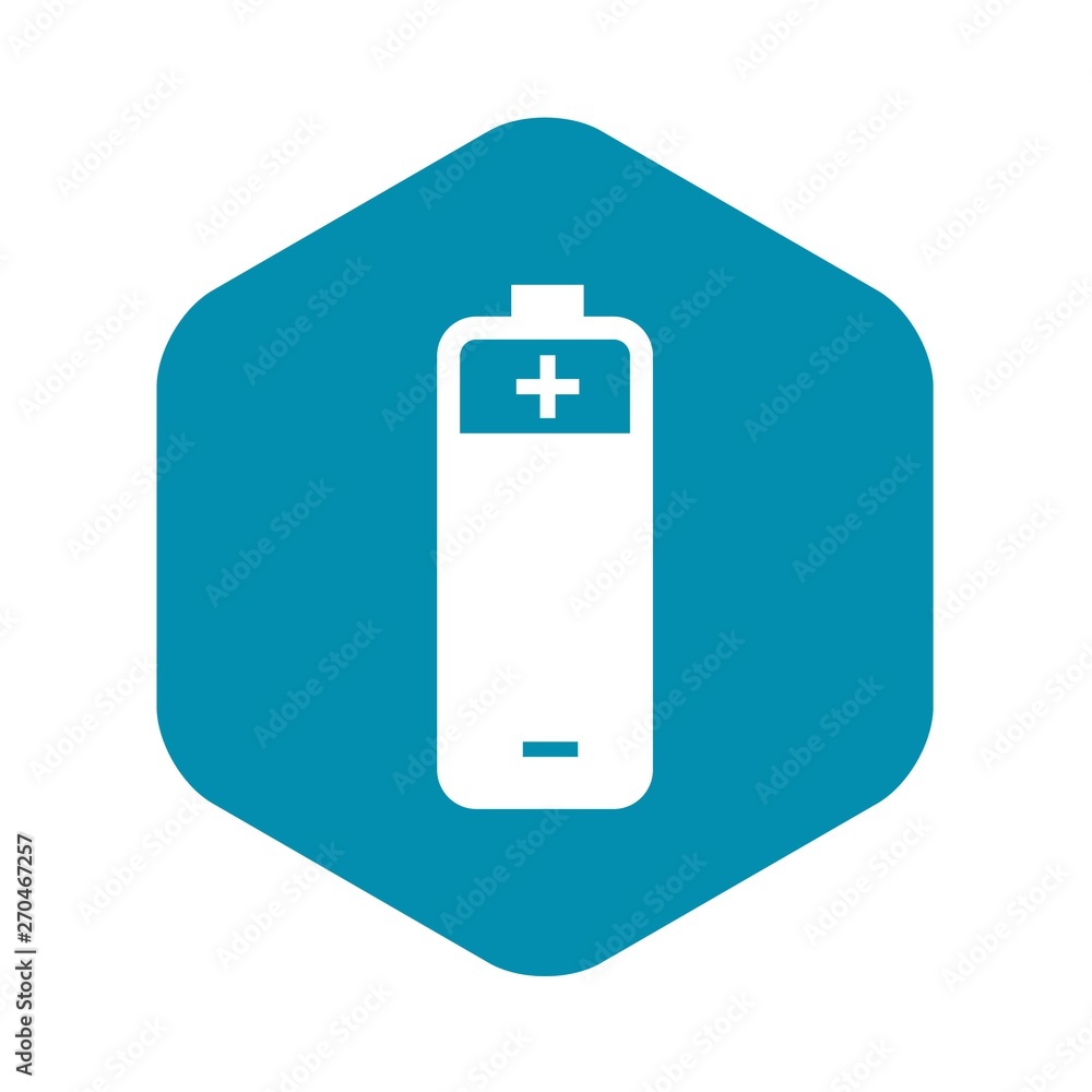 Poster battery icon. simple illustration of battery vector icon for web design isolated on white background
