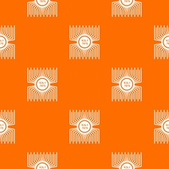 Microprocessor pattern vector orange for any web design best