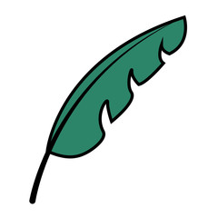 green leaf botanical foliage icon
