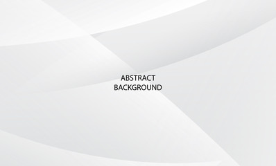 Abstract White and gray color technology modern background design vector Illustration. White cloth background abstract with soft waves.