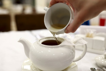 Person making tea
