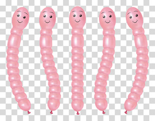 Earthworm balloon