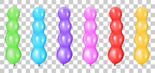 Shaped party balloons