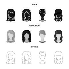 Vector illustration of professional and photo icon. Collection of professional and profile stock vector illustration.