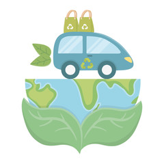 Eco city and save planet design