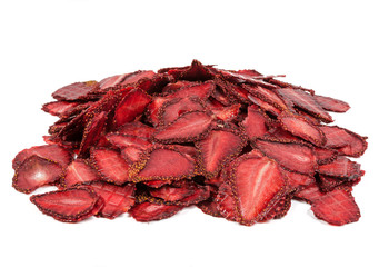 bunch of dry slice strawberries