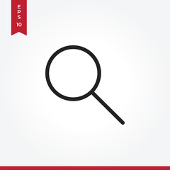 Zoom vector icon in modern style for web site and mobile app