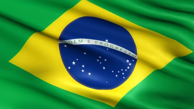 waving brazil flag