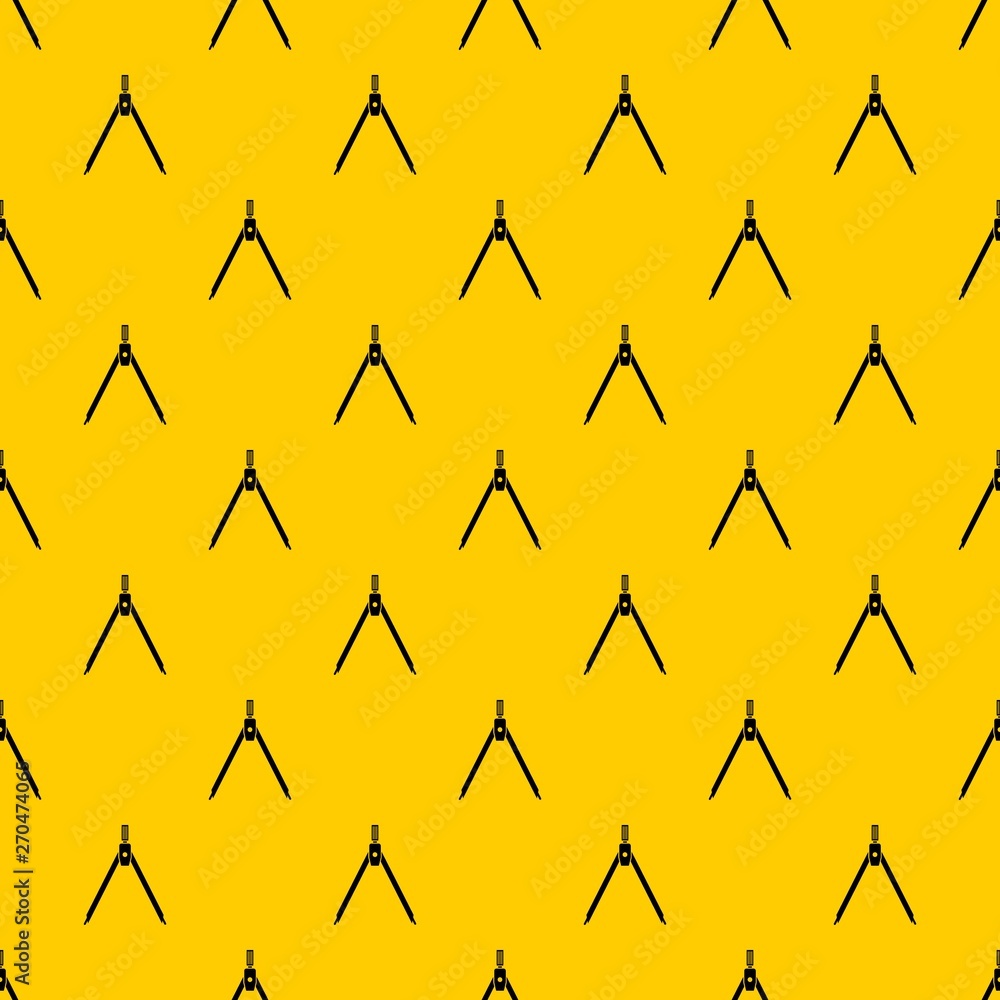 Poster drawing compass pattern seamless vector repeat geometric yellow for any design